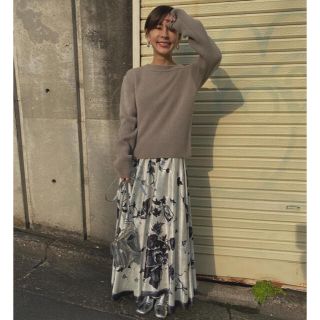 アメリヴィンテージ(Ameri VINTAGE)のADELE FLARE INFLATE SKIRT(ロングスカート)