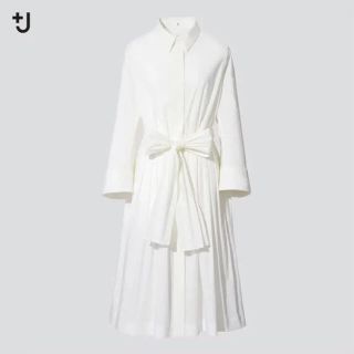 ユニクロ(UNIQLO)の新品！！！ユニクロジルサンダー＋J タックシャツワンピース(ひざ丈ワンピース)