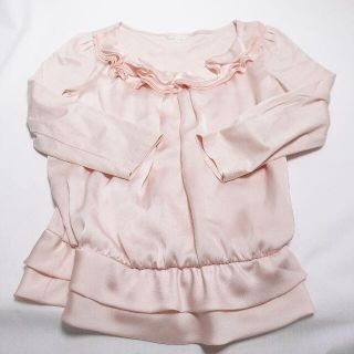 トゥービーシック(TO BE CHIC)の■トゥービーシック　カットソー　ピンク　S~M(カットソー(長袖/七分))