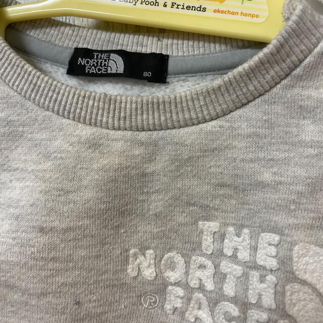 THE NORTH FACE(ザノースフェイス)のノースフェイス　ベビー　裏起毛　スウェット　80 キッズ/ベビー/マタニティのベビー服(~85cm)(トレーナー)の商品写真