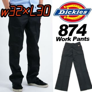 ディッキーズ(Dickies)の【新品未使用❗ ディッキーズ ワークパンツ　 ブラック　874CH 32×30】(チノパン)