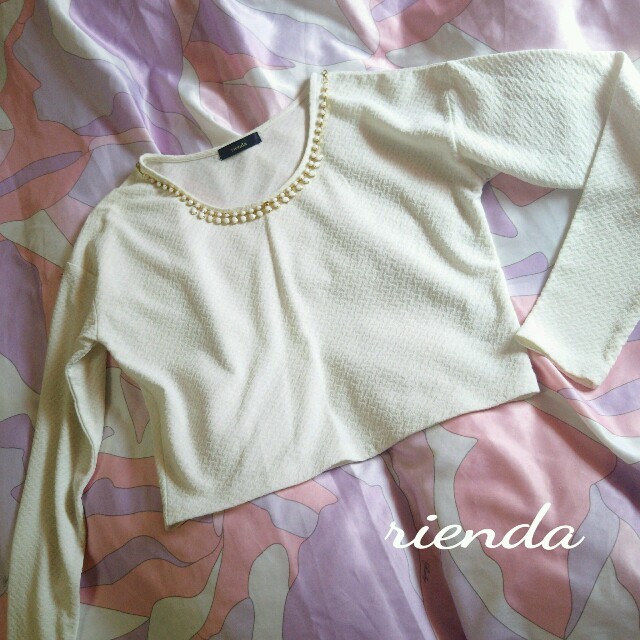 rienda(リエンダ)のriendaビジュートップス レディースのトップス(カットソー(長袖/七分))の商品写真