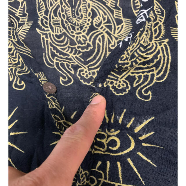 【値下げ】アジアン　ガネーシャ　シャツ メンズのトップス(Tシャツ/カットソー(七分/長袖))の商品写真