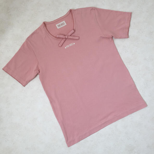 PINK HOUSE(ピンクハウス)のピンクハウス PINK HOUSE Tシャツ くま りぼん レディースのトップス(Tシャツ(半袖/袖なし))の商品写真