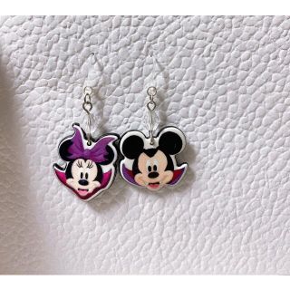 Disney ミッキーミニー 樹脂ピアス 金属アレルギー対策(ピアス)