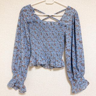 ディーホリック(dholic)の花柄シフォントップス(シャツ/ブラウス(長袖/七分))