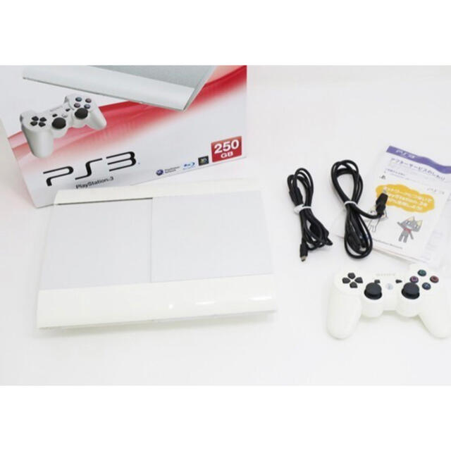 PlayStation3(プレイステーション3)のタイムセール美品PS3本体 250GB CECH-4000B クラシックホワイト エンタメ/ホビーのゲームソフト/ゲーム機本体(家庭用ゲーム機本体)の商品写真