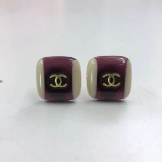 シャネル(CHANEL)のCHANEL ヴィンテージ ココマーク スクエア イヤリング(イヤリング)