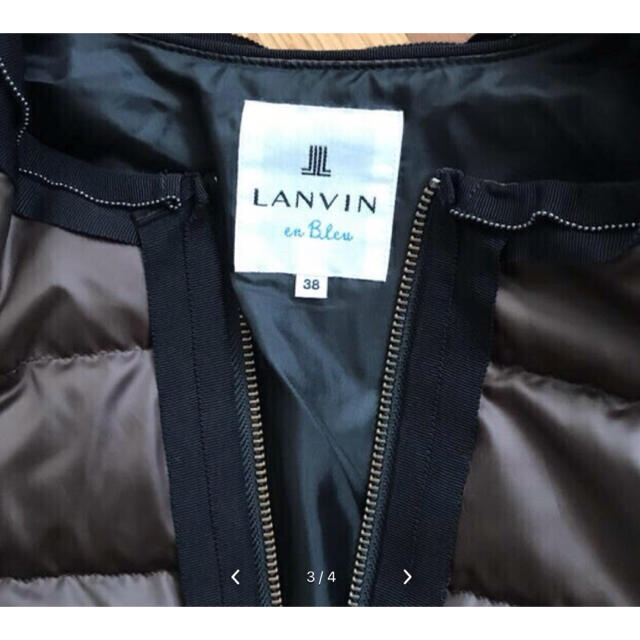 LANVIN en Bleu(ランバンオンブルー)の美品　ランバンオンブルー　ダウンジャケット レディースのジャケット/アウター(ダウンジャケット)の商品写真