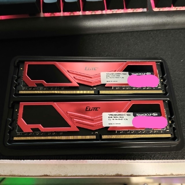 Team DDR4 メモリ 2666Mhz 8GB x2