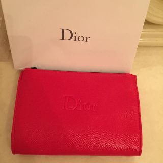 クリスチャンディオール(Christian Dior)のDior   レッドポーチ  (ポーチ)