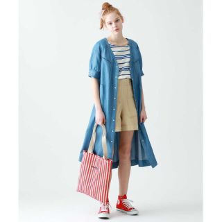 ミルクフェド(MILKFED.)のSTRIPED TOTE BAG(トートバッグ)