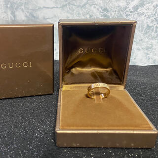 グッチ(Gucci)の正規品/美品/GUCCI/ICON RING/K18YG/#10(#9.5)(リング(指輪))