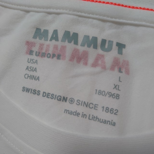 Mammut(マムート)の【新品】 ロゴTシャツ XLサイズ 【MAMMUT】 メンズのトップス(Tシャツ/カットソー(半袖/袖なし))の商品写真