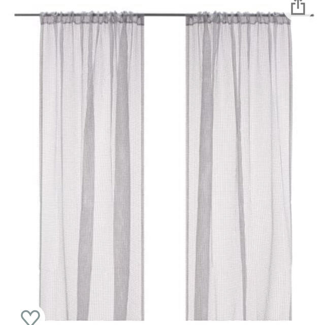 IKEA(イケア)のIKEA TARALD カーテン インテリア/住まい/日用品のカーテン/ブラインド(レースカーテン)の商品写真