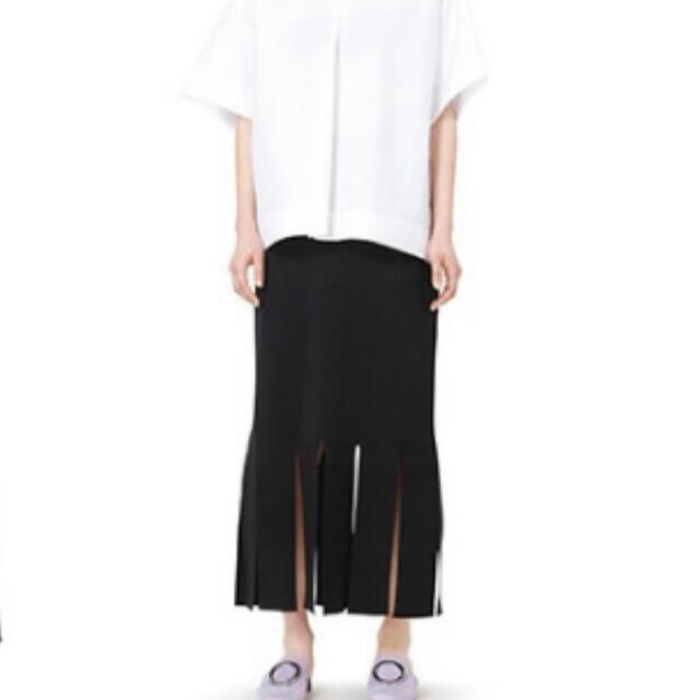 LE CIEL BLEU(ルシェルブルー)のルシェルブルー　スリットスカート　ブラック　スカート　新品未使用 レディースのスカート(ロングスカート)の商品写真