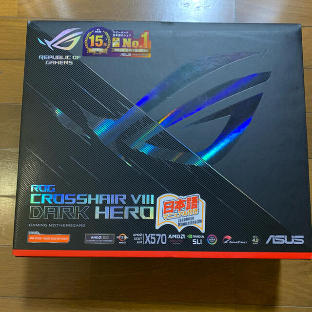 ASUS(エイスース)のROG AMD X570 Crosshair VIII Dark Hero 新品 スマホ/家電/カメラのPC/タブレット(PCパーツ)の商品写真