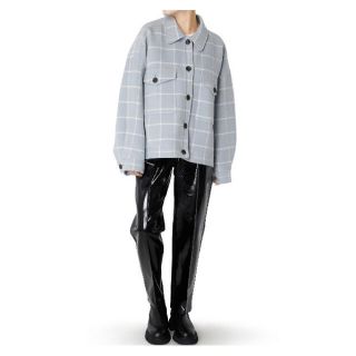 ルシェルブルー チェックジャケット check shirt jacket