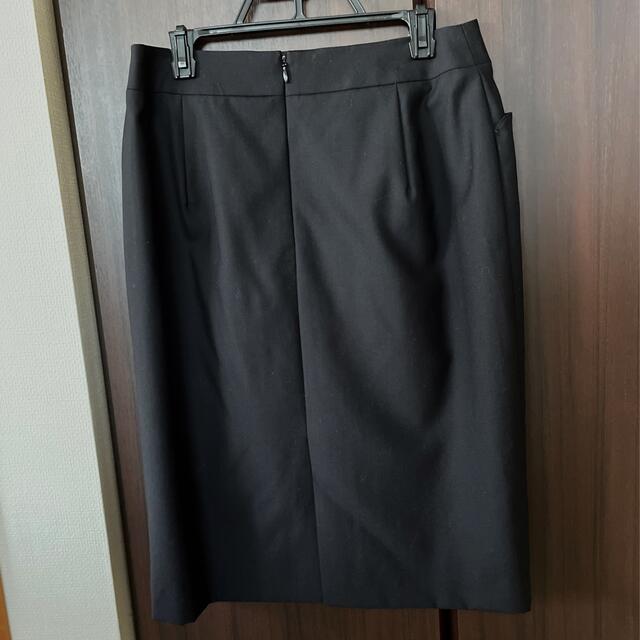 PERSON'S(パーソンズ)のスーツ　スカート（黒） レディースのスカート(ひざ丈スカート)の商品写真