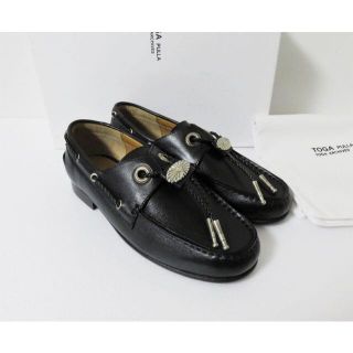 トーガ(TOGA)の定価5.8万 TOGA PULLA Concho deck shoes 35(スリッポン/モカシン)