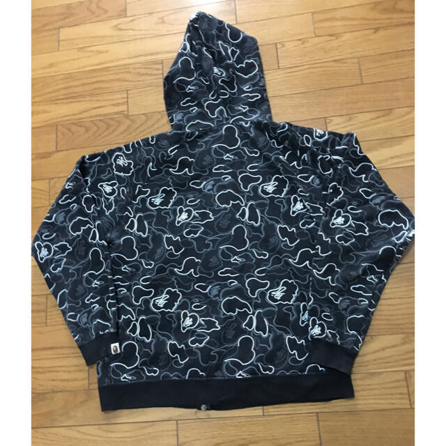 A BATHING APE BAPE ネオンカモ柄パーカー Lサイズ - パーカー