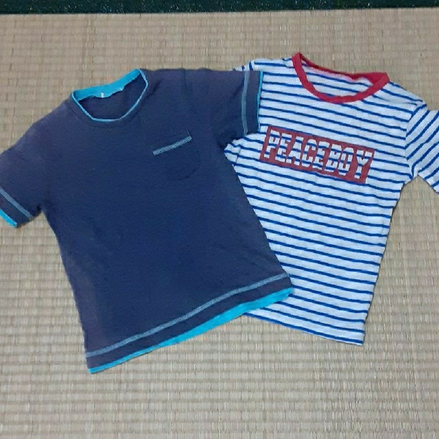 GU(ジーユー)の120㎝　半袖　Tシャツ　２枚セット　GU キッズ/ベビー/マタニティのキッズ服男の子用(90cm~)(Tシャツ/カットソー)の商品写真