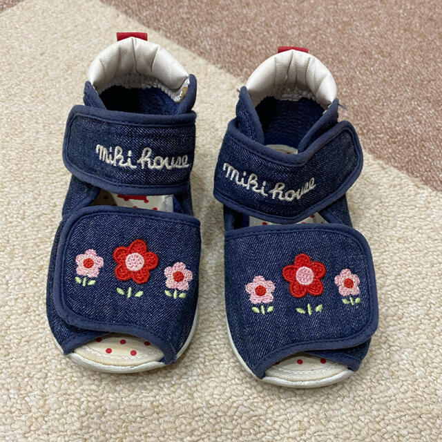 mikihouse(ミキハウス)のMIKIHOUSE サンダル キッズ/ベビー/マタニティのベビー靴/シューズ(~14cm)(サンダル)の商品写真