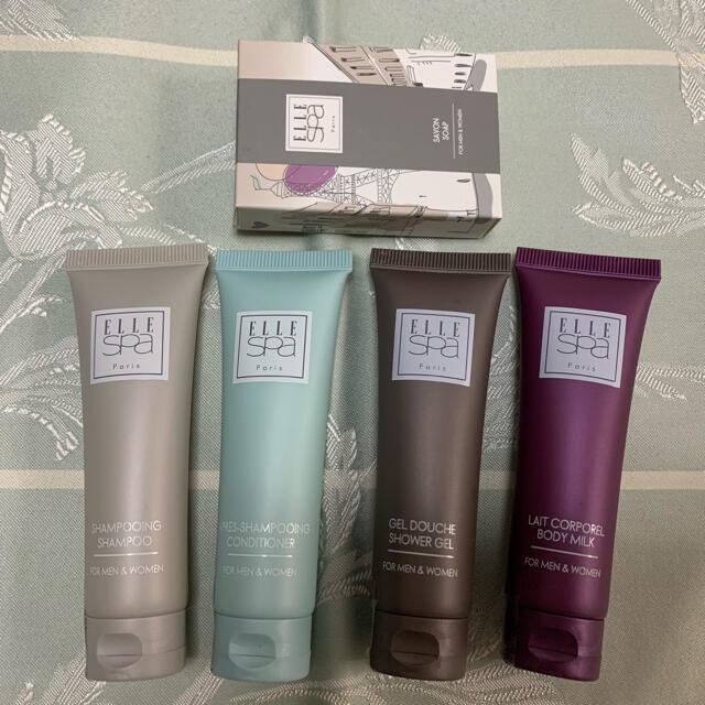 ELLE(エル)の【新品未使用品】ELLE spa エルスパ　アメニティセット（5点セット） コスメ/美容のキット/セット(サンプル/トライアルキット)の商品写真