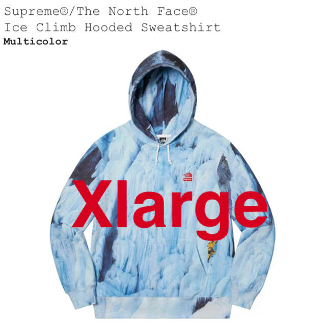 Supreme North Face Ice Climb Hooded  XL