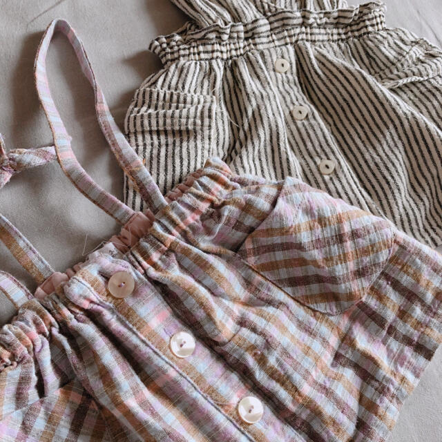 ZARA KIDS(ザラキッズ)のZARA ベビーワンピース2枚セット　9-12M/80cm キッズ/ベビー/マタニティのベビー服(~85cm)(ワンピース)の商品写真