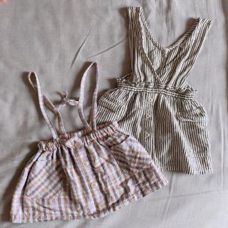 ザラキッズ(ZARA KIDS)のZARA ベビーワンピース2枚セット　9-12M/80cm(ワンピース)