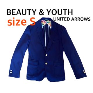 ビューティアンドユースユナイテッドアローズ(BEAUTY&YOUTH UNITED ARROWS)の美品★ BEAUTY & YOUTH ネイビージャケット　メンズ　S(テーラードジャケット)