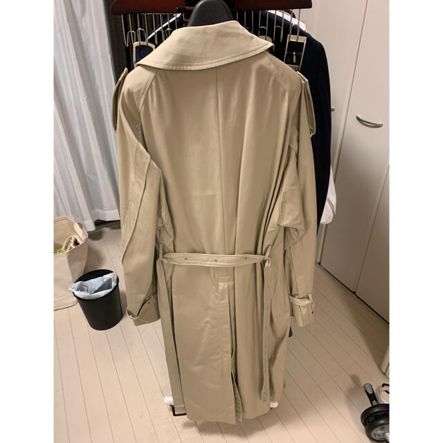 極美品 22AW stein Oversized Trench Coat M羊の古着