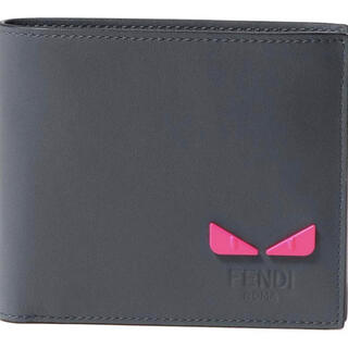 フェンディ(FENDI)の新品　FENDI 二つ折り財布 グレー 7M0266 A7TE F17H4(折り財布)