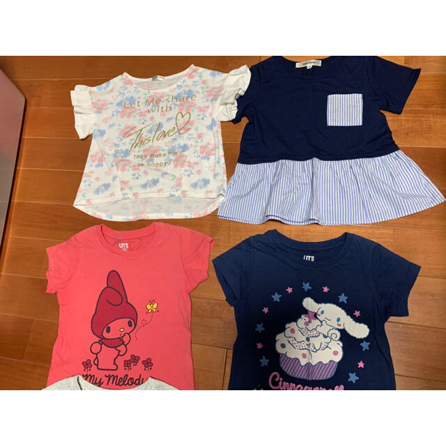 夏物12点セット(*^^*) キッズ/ベビー/マタニティのキッズ服女の子用(90cm~)(Tシャツ/カットソー)の商品写真