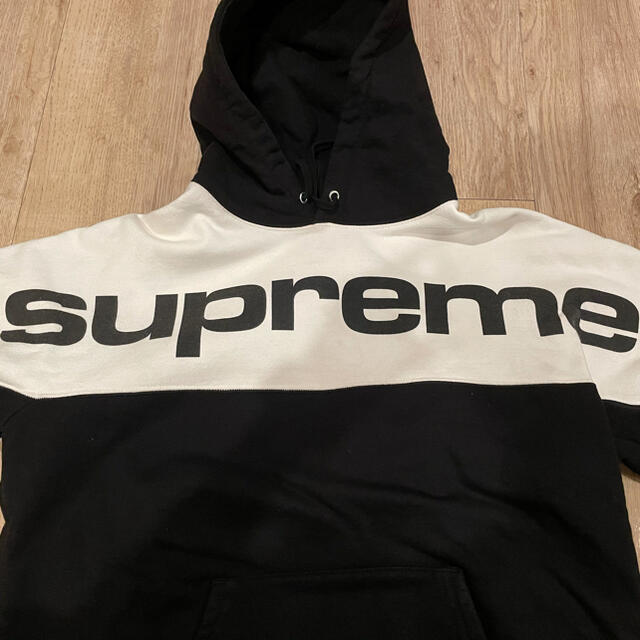 Supreme 17AW Blocked Hooded Sweatshirt