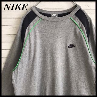 ナイキ(NIKE)の【激レア】ナイキ☆ワンポイント刺繍ロゴ ロンT 90s ゆるダボ 古着(Tシャツ/カットソー(七分/長袖))