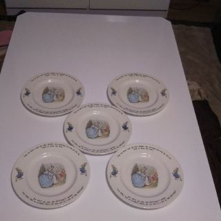 ウェッジウッド(WEDGWOOD)のWEDGWOOD ピーターラビット 25㎝プレート 4(5)枚組(食器)