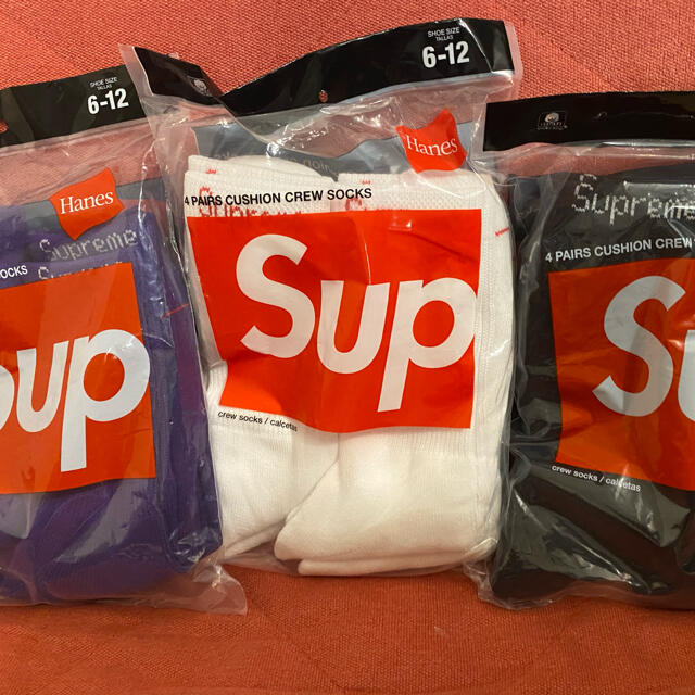 Supreme(シュプリーム)のsupreme hanes cushion crew socks 3色各1 メンズのレッグウェア(ソックス)の商品写真