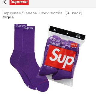 シュプリーム(Supreme)のSupreme Hanes Crew Socks 1set 1足分(ソックス)