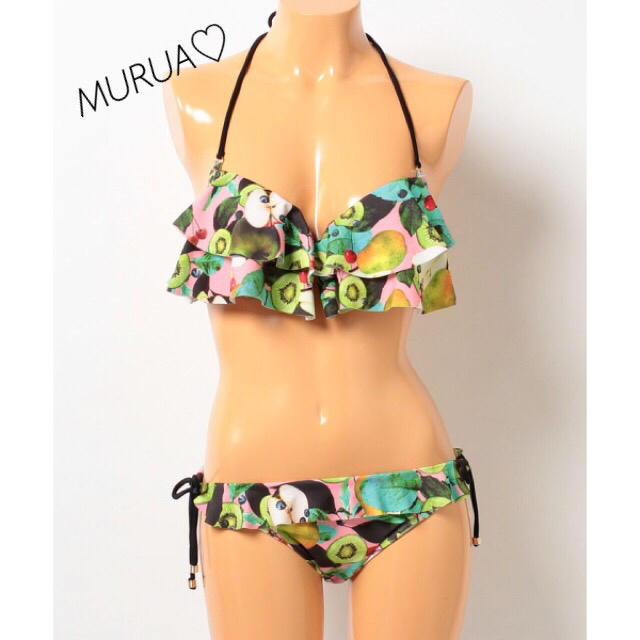 MURUA(ムルーア)の美品✨MURUAフルーツ柄ビキニ レディースの水着/浴衣(水着)の商品写真