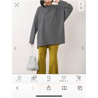 ジャーナルスタンダード(JOURNAL STANDARD)のJOURNAL STANDARD relume BIGシルエットボーダーTシャツ(カットソー(長袖/七分))