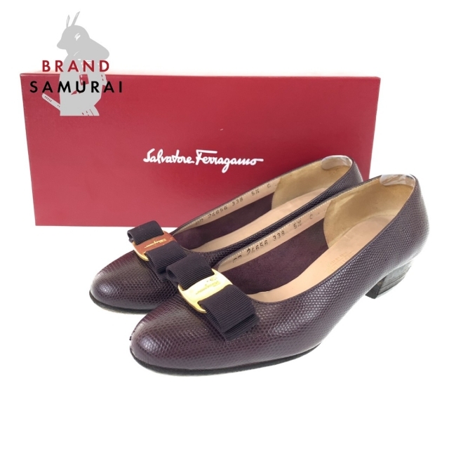 Salvatore Ferragamo(サルヴァトーレフェラガモ)のサルヴァトーレフェラガモ 表記サイズ5.5 パンプス 103782 レディースの靴/シューズ(ハイヒール/パンプス)の商品写真