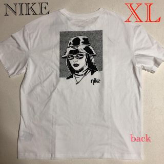 ナイキ(NIKE)の新品☆NIKE レディース　バックプリントTシャツ　ホワイト　XL 5-4(Tシャツ(半袖/袖なし))