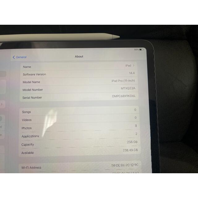 Apple Ipad pro 11 256gb MTXQ2J/A