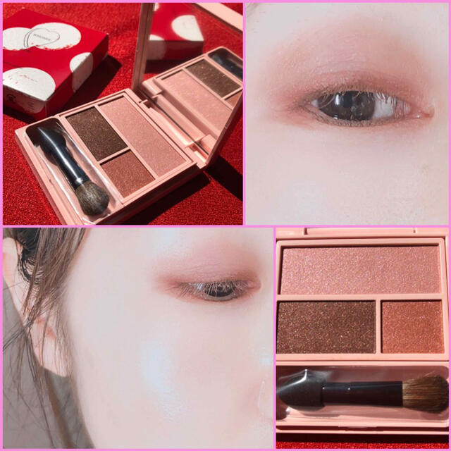【新品】WHOMEE アイシャドウ　center pink(ブラウンピンク) コスメ/美容のベースメイク/化粧品(アイシャドウ)の商品写真