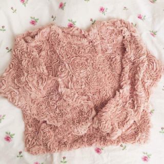 ロキエ(Lochie)のvintage flower♡tops(カットソー(長袖/七分))