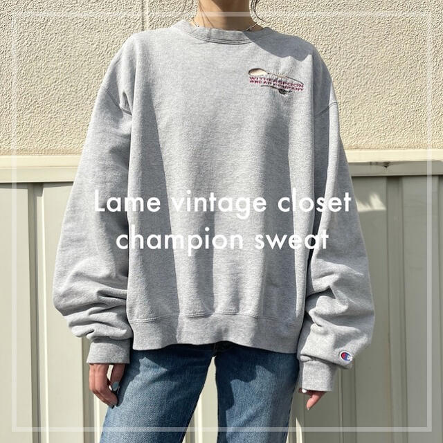 Champion(チャンピオン)の90s 古着 チャンピオン 企業ロゴ スウェット トレーナー 刺繍 ビンテージ メンズのトップス(スウェット)の商品写真