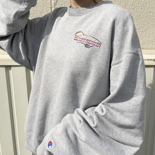 Champion(チャンピオン)の90s 古着 チャンピオン 企業ロゴ スウェット トレーナー 刺繍 ビンテージ メンズのトップス(スウェット)の商品写真