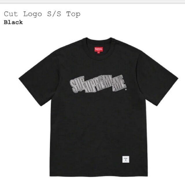 L★Cut Logo S/S Top　Black　カットロゴ　boxlogo